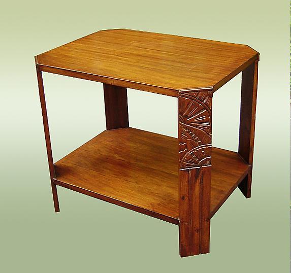Wonderful 1930s LARGE Art Deco side table carved legs