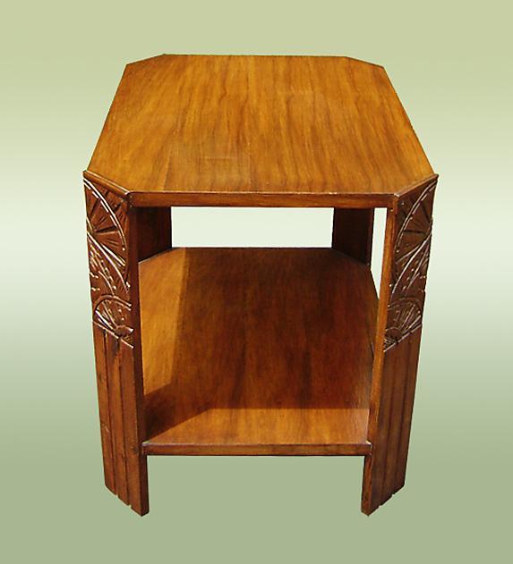 Wonderful 1930s LARGE Art Deco side table carved legs