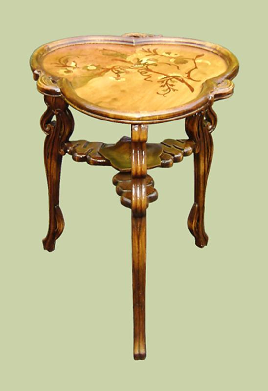 Gorgeous Art Nouveau style Marquetry TABLE Galle design
