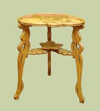Magnificent Galle Art Nouveau style TABLE dragonfly