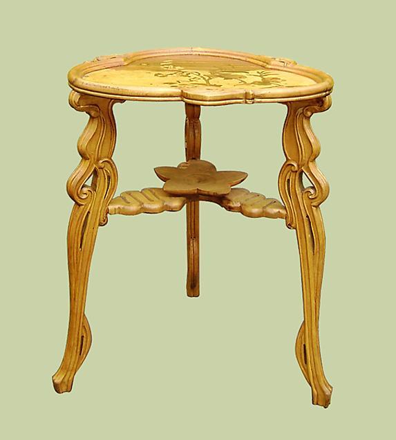 Magnificent Galle Art Nouveau style TABLE dragonfly