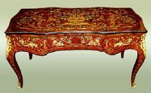 Fantastic Louis XV style desk tulip wood and Bronze.