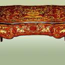 Fantastic Louis XV style desk tulip wood and Bronze.
