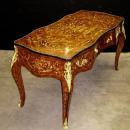 Fantastic Louis XV style desk tulip wood and Bronze.