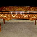 Fantastic Louis XV style desk tulip wood and Bronze.