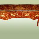 Fantastic Louis XV style desk tulip wood and Bronze.