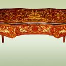 Fantastic Louis XV style desk tulip wood and Bronze.