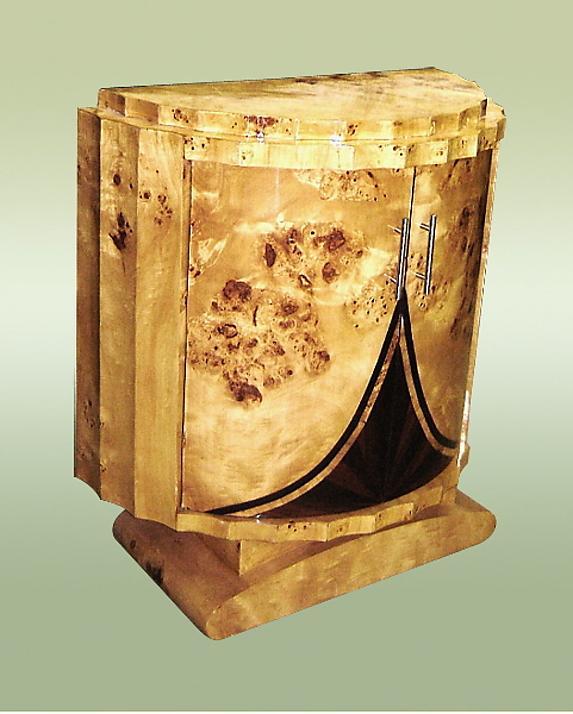 Extraordinary elegant Art Deco forms sideboard