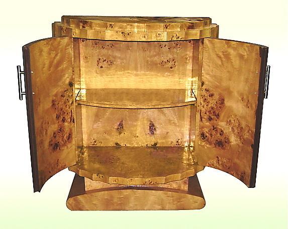 Extraordinary elegant Art Deco forms sideboard