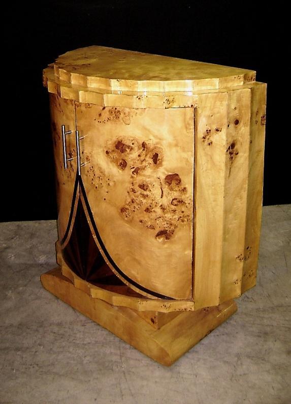 Extraordinary elegant Art Deco forms sideboard