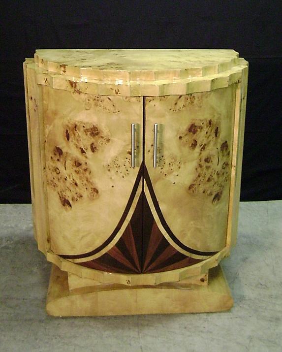 Extraordinary elegant Art Deco forms sideboard