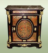 marble top Louis XV style boulle commode