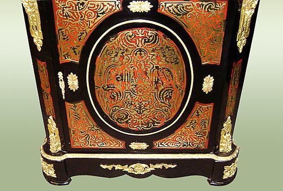 marble top Louis XV style boulle commode
