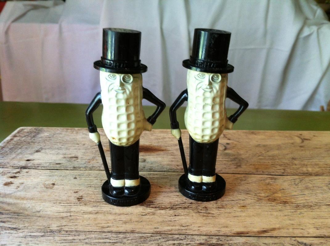 Mr Peanut Salt and Pepper Shakers