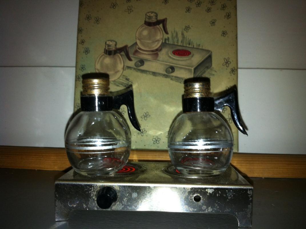 Mini Coffee Pot Salt and Pepper Shaker