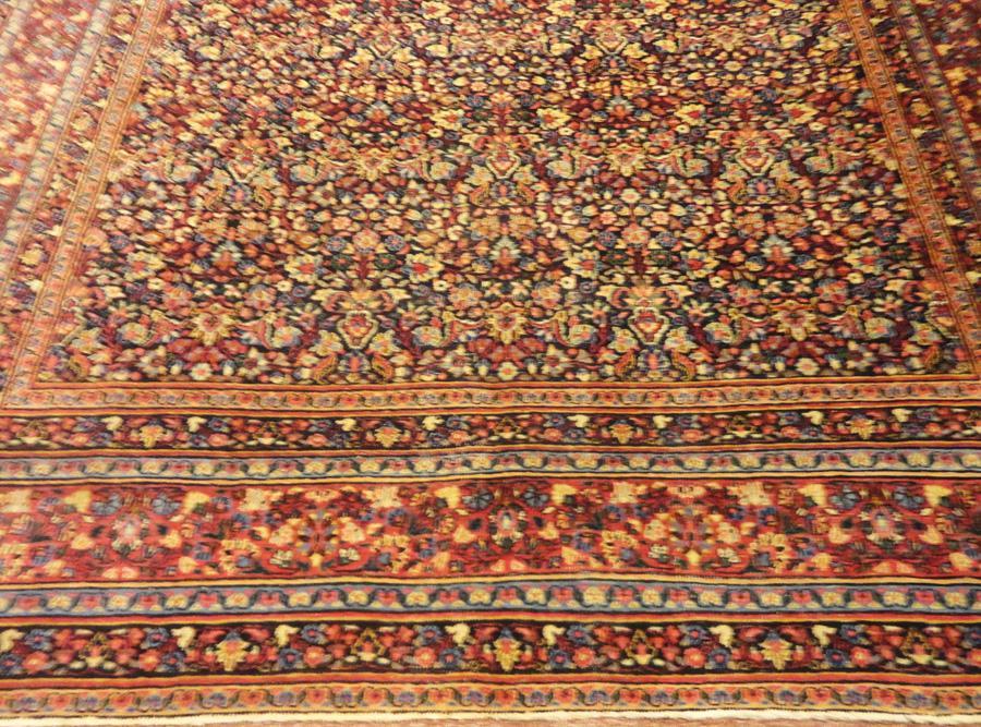 PERSIAN MASHAD DOROUSHT ANTIQUE CARPET/RUG