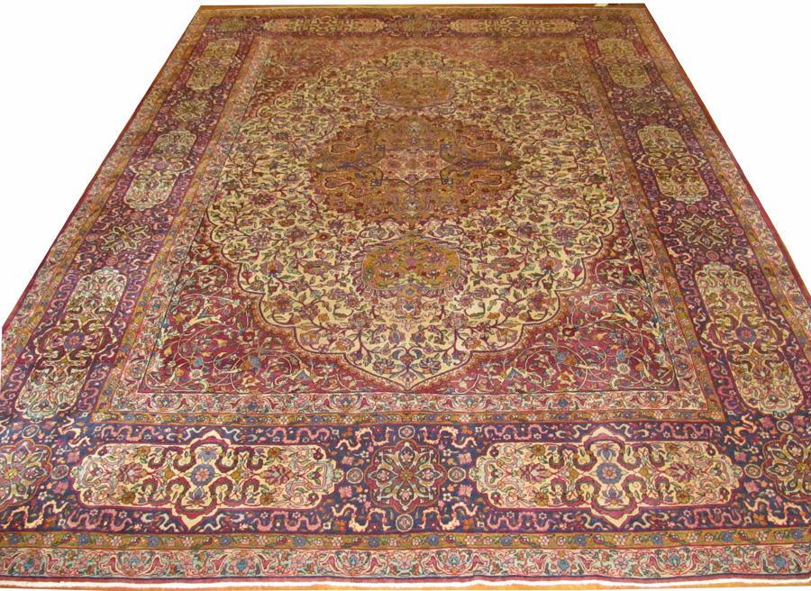 PERSIAN KERMAN ANTIQUE CARPET/RUG