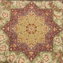 PERSIAN QUM SILK MASTERPIECE CARPET/RUG SIGNED NAZARI