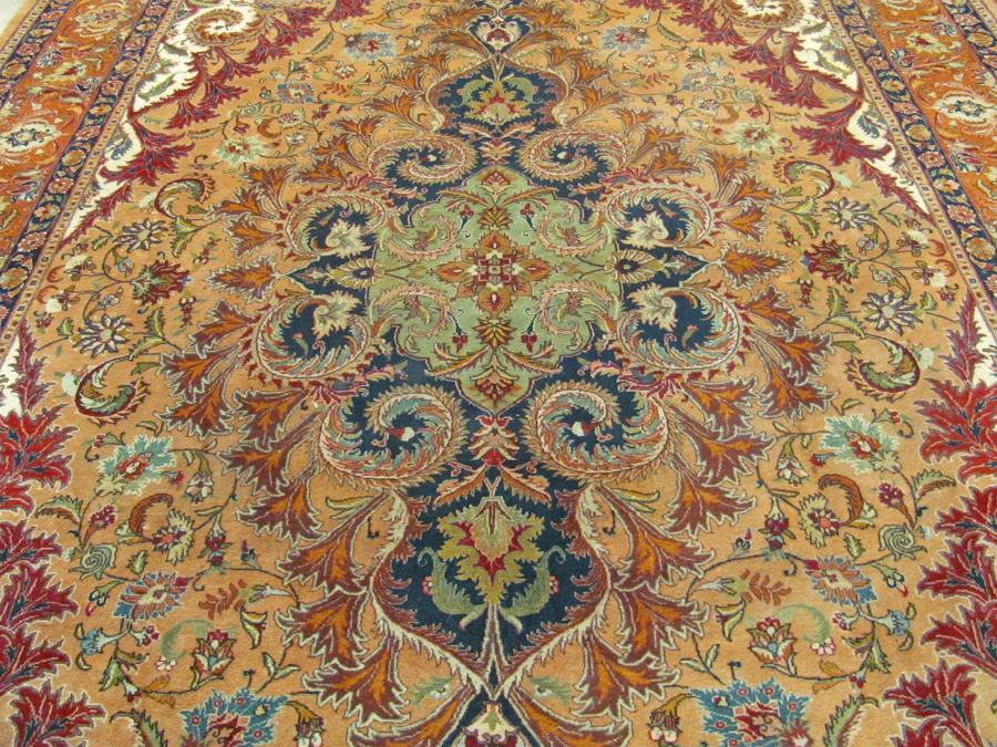 PERSIAN TABRIZ NEZAM CARPET/RUG SIGNED