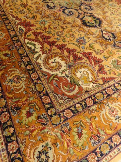 PERSIAN TABRIZ NEZAM CARPET/RUG SIGNED