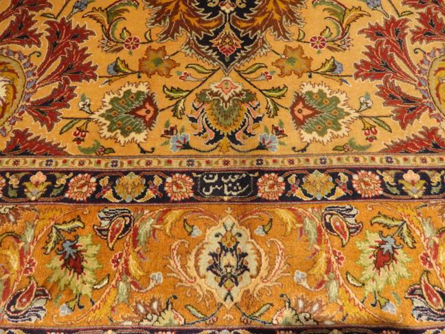 PERSIAN TABRIZ NEZAM CARPET/RUG SIGNED
