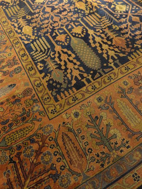 TURKISH AGRA ANTIQUE CARPET/RUG