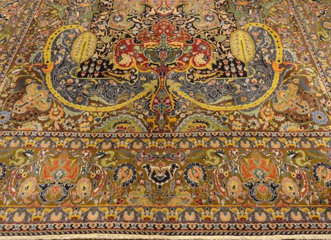 PERSIAN TABRIZ GALLATT CARPET/RUG ONE-OF-A-KIND 11' x 8;