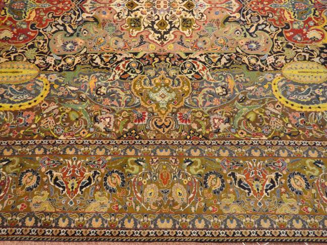 PERSIAN TABRIZ GALLATT CARPET/RUG ONE-OF-A-KIND 11' x 8;