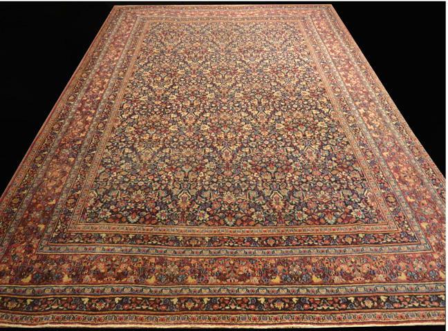 PERSIAN MASHAD DOROUSHT ANTIQUE CARPET/RUG