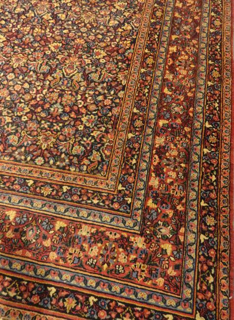 PERSIAN MASHAD DOROUSHT ANTIQUE CARPET/RUG