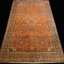 PERSIAN SAROUK FARAHAN ANTIQUE SMALL CARPET/RUG