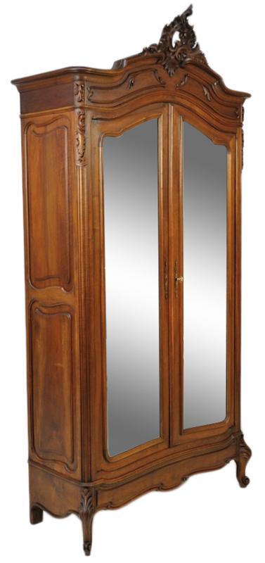 LOUIS XV ARMOIRE DOUBLE DOOR ARMOIRE