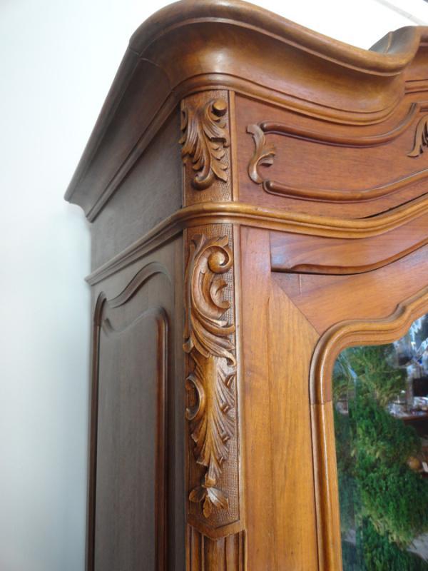 LOUIS XV ARMOIRE DOUBLE DOOR ARMOIRE