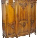 LARGE FRENCH LOUIS XV ARMOIRE WALNUT