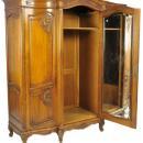 LARGE FRENCH LOUIS XV ARMOIRE WALNUT
