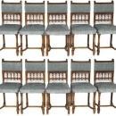 TEN CHAIRS FRENCH BRITTANY CHENILLE