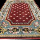 CHINESE ART DECO Ca. 1940's FLORAL CARPET/RUG 11'3