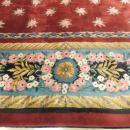 CHINESE ART DECO Ca. 1940's FLORAL CARPET/RUG 11'3