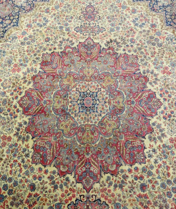 PERSIAN ANTIQUE KERMAN CARPET/RUG 14' x 11'