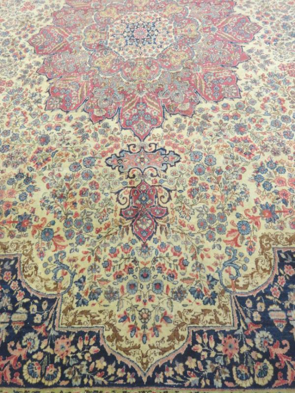 PERSIAN ANTIQUE KERMAN CARPET/RUG 14' x 11'