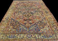 PERSIAN ANTIQUE HERIZ SERAPI CARPET/RUG 10'3