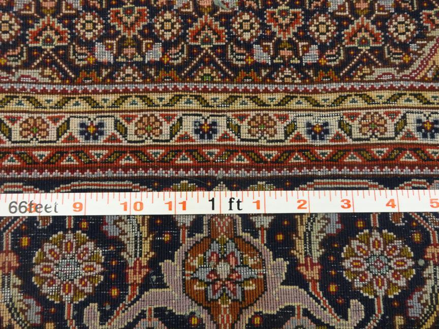 PERSIAN TABRIZ MAHI SILK AND WOOL CARPET/RUG 6'8