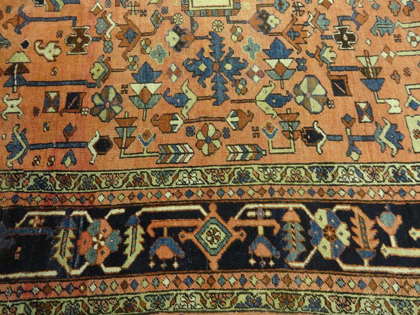 PERSIAN ANTIQUE HERIZ SERAPI CARPET/RUG 12'.3