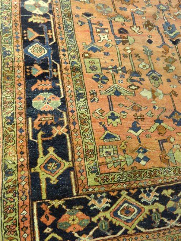 PERSIAN ANTIQUE HERIZ SERAPI CARPET/RUG 12'.3