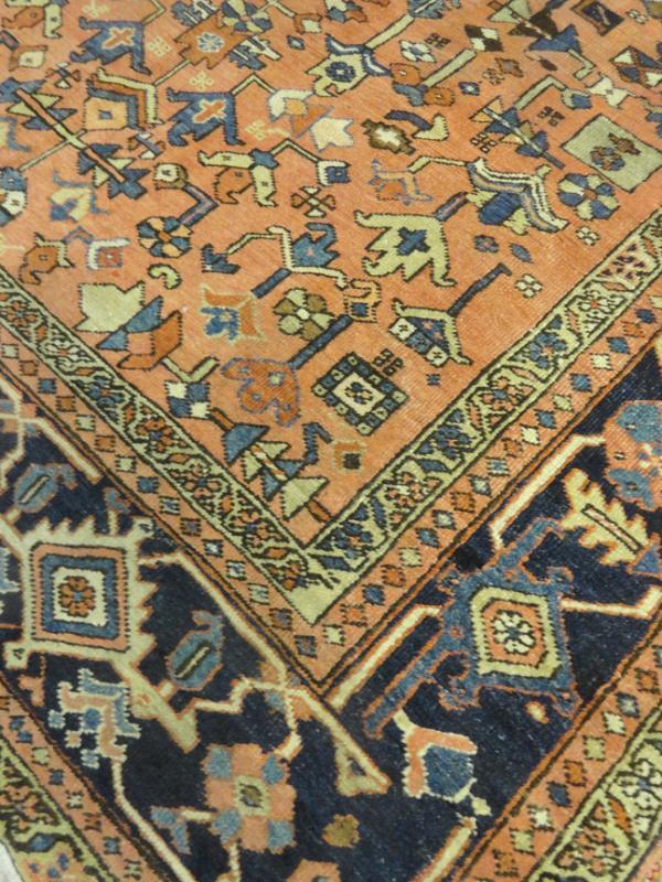 PERSIAN ANTIQUE HERIZ SERAPI CARPET/RUG 12'.3