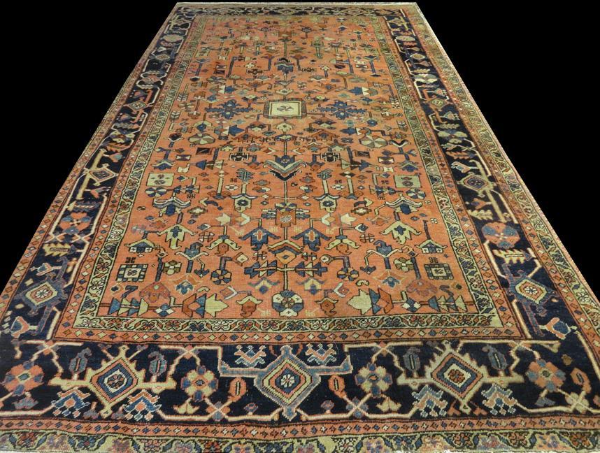 PERSIAN ANTIQUE HERIZ SERAPI CARPET/RUG 12'.3