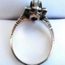 Antique 1800s Victorian Persian / turquoise and pearl ring