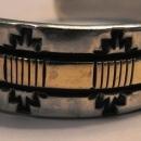 Bruce Morgan - Navajo Sterling Silver 14K Gold Bracelet
