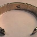 Bruce Morgan - Navajo Sterling Silver 14K Gold Bracelet Ending With Arrow Heads