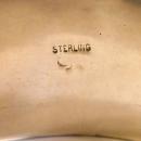 Vintage Large Sterling & Black Opal Cuff Bracelet